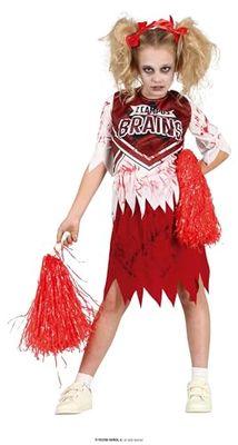 Zombie Captain Cheerleader kostym för flickor