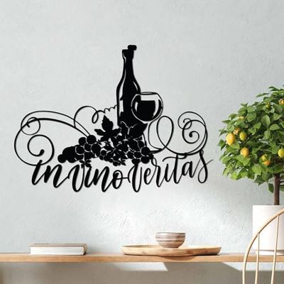 Elegante accessorio decorativo da parete in metallo, 56 x 42 cm, 100% metallo, spessore 1,5 mm, design leggero ed elegante per la decorazione della casa