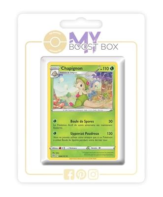 Chapignon (Breloom) 004/172 Reverse - Myboost X Epée et Bouclier 9 - Stars Étincelantes - Doos met 10 Franse Pokemon kaarten