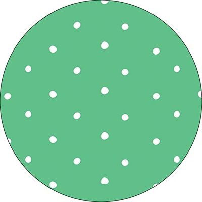 Bonateks, Tappetino per mouse rotondo con stampa digitale, base antiscivolo, per ufficio e casa, diametro: 22 cm