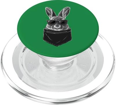 Lunettes de soleil de poche lapin de Pâques pour garçons, hommes, enfants PopSockets PopGrip pour MagSafe