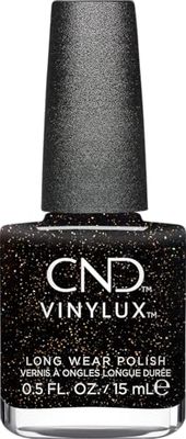 CND Vernis à ongles Vinylux Opulent Onyx N° 483 noir pailleté résistant aux rayures et à séchage rapide Queen Tessential Collection Original CND