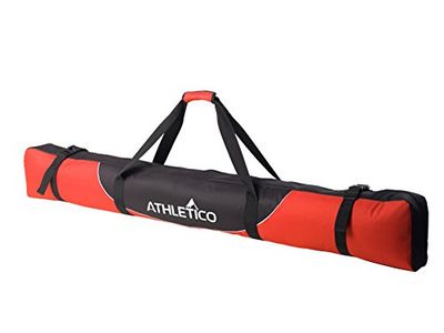 Athletico Mogul Gewatteerde skitas - Volledig gewatteerde Single Ski Reistas (rood, 170cm)