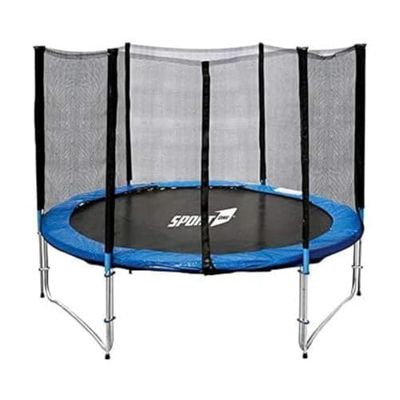 Sport1 springmat diameter 183 cm/beschermnet hoogte 160 cm met ritssluiting ingang/waterdicht UV-bestendig/structuur van verzinkt staal/eenvoudige montage/Made in USA