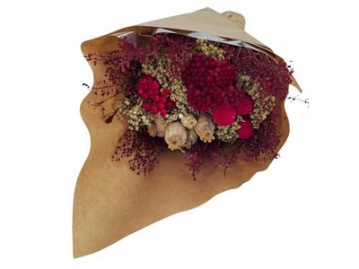 POMO VARIADO TONOS ROJOS 16x16x50 cms