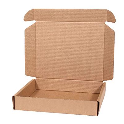 ONLY BOXES, Caja de Cartón Kraft Para Envío Postal, Caja de Cartón Automontable para Envío o Almacenaje, Talla L, 31X26X5.5, 20 Unidades