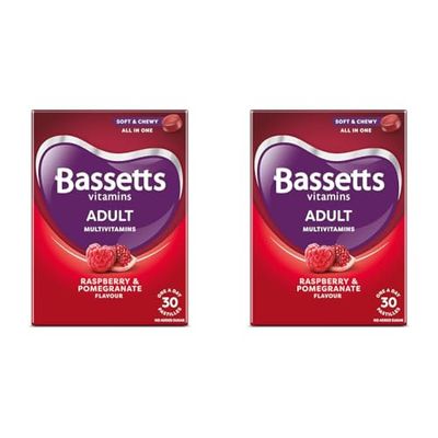 Bassetts Vitamins Adults Multivitamins 30's, 97.2 g (Pack of 2)