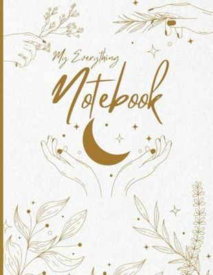 Notebook | My Everything Notebook | Sun, Moon & Starts | 200 Pages | For Kids, Teens and Adults