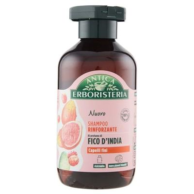 Antica Erboristeria - Shampoo Rinforzante al Fico D'India per Capelli Fini, Formula Vegan senza Siliconi e Coloranti - 250ml