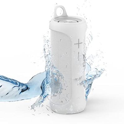 Hama Enceinte Bluetooth Portable 2 en 1, Etanche, 30 W (Haut-parleurs Flottants Separable en 2x15W, Waterproof IP67, Enceintes sans Fil, Autonomie 10 h, TWS, USB-C) Blanc