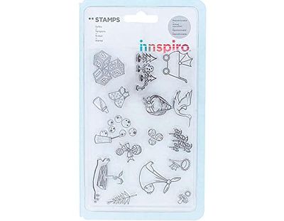 INNSPIRO - Tampons Acryliques, Couleur Transparente, Petit (17325)