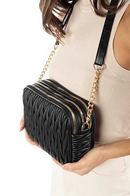 Madamra Women's TRFMDMRA100237 Shoulder Bag, brązowa