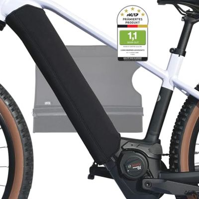 NC-17 4333 Connect E-bike beschermhoes voor accu in de onderbuis, gepatenteerde bevestigingstechniek door ritssluiting en klittenbandsluiting ,geschikt voor een buisomtrek van 30 cm tot 38 cm,zwart