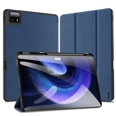 Dux Ducis Custodia Protettiva Trifold Serie Domo per Xiaomi Pad 6 Max 14, Blu