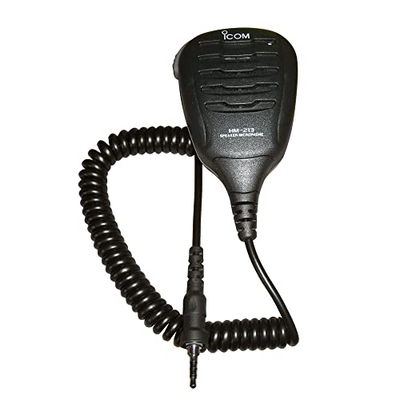 Icom HM-213 Altoparlante/Microfono Galleggiante Impermeabile, Nero, Taglia Unica