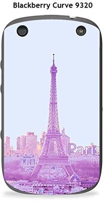 Coque Blackberry Curve 9320 Design Paris Rose avec nom