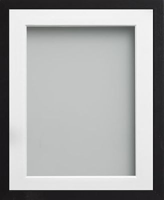 Frame Company Webber Black with White Mount, 16x12 for 13x9 inch