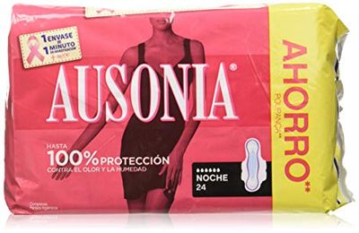 Ausonia Assorbenti per la notte con ali 24 unidades