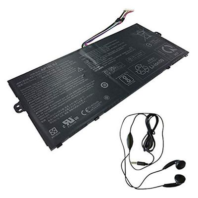 amsahr AP16L5J-03 Replacement Battery for ACER AP16L5J, SF514-52T, SF514-52T-511E, SF514-52T-56Q4, SF514-52T-5847 - Includes Stereo Earphone ()