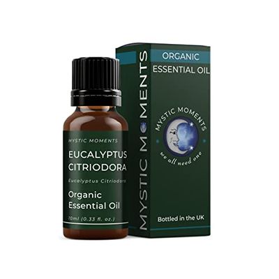 Mystic Moments Eucalipto Citriodora Olio Essenziale Organico - 10ml - 100% Puro