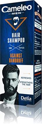 Cameleo Men - Shampoo Against Dandruff - Reduce the Effect of Skin Flaking - Strengthens, Refreshes and Cleans Hair & Scalp - 150ml