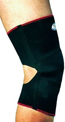 TSM 88 2324 Bandage de Sport pour Le Genou Actif Genouillère avec Ouverture pour Le Creux du Genou Taille S