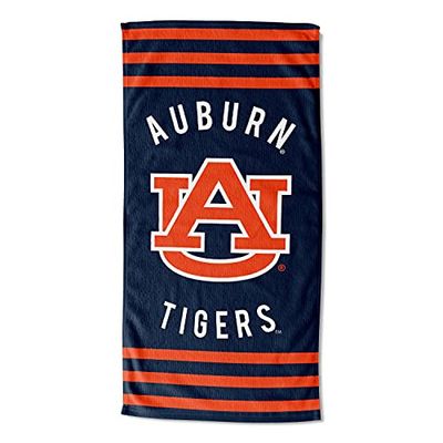 Northwest NCAA Auburn Tigers Serviette de Plage Unisexe pour Adulte, 76,2 x 152,4 cm, Rayures