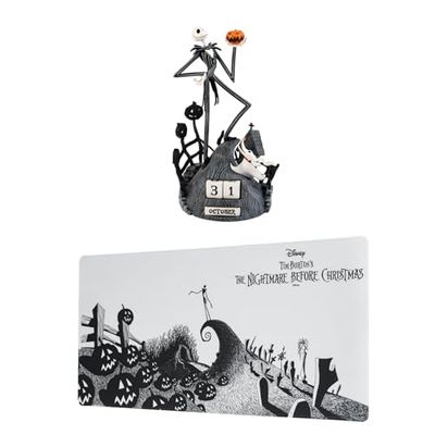 Grupo Erik pack Pesadilla antes de Navidad: Calendario perpetuo Disney Pesadilla antes de Navidad, Figuras Disney + Alfombrilla ratón Disney Pesadilla antes de Navidad, alfombrilla escritorio