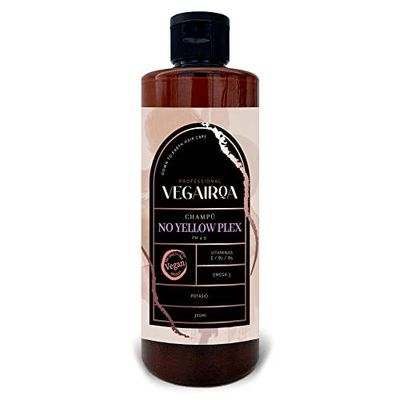 VEGAIROA. No Yellow Plex Shampoo Neutralises Yellow and Orange Tones Deep Moisturising Purple Pigment for Coloured Rubios Paraben Free Package Contents: 300ml