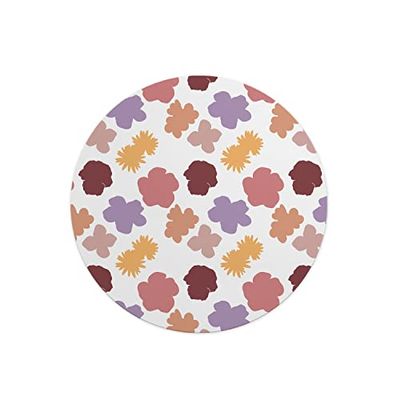 Questo Casa, Tapis de Souris Rond imprimé numérique avec Fond antidérapant pour Bureau et Maison Diamètre 22 cm