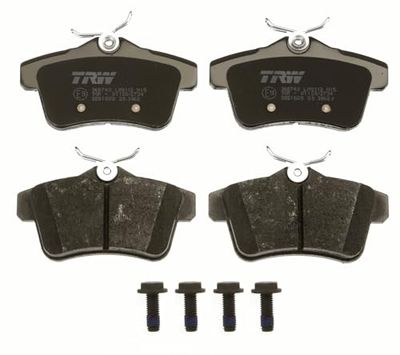 TRW GDB1828 Conjunto de 4 pastilhas de travão para Citroen C4 II (NC_) 2009 - eixo traseiro e outros veículos
