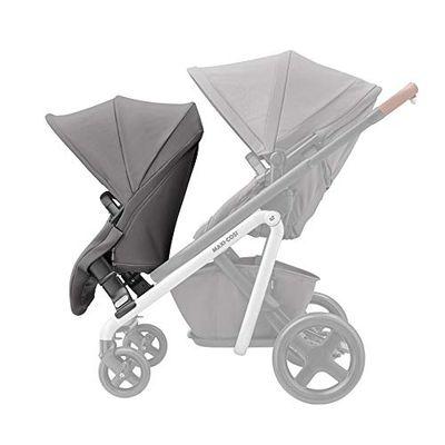 Maxi-Cosi Lila Duo Kit, Dubbele kinderwagen, Kinderwagen duo, Geschikt vanaf 6 maanden tot ca. 3,5 jaar, 0-15 kg, Nomad Grey (grijs)