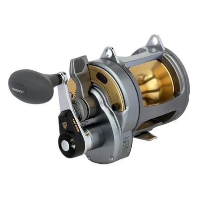 Shimano Tyrnos 30 2 Speed Offshore Seafishing Multiplier Trolling Visserij-reel, TYR30II, Gunmetal