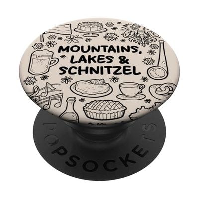 Montañas, lagos y Schnitzel – Naturaleza y cocina austriacas PopSockets PopGrip Adhesivo