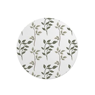 Questo Casa, Tapis de Souris Rond imprimé numérique avec Fond antidérapant pour Bureau et Maison Diamètre 22 cm