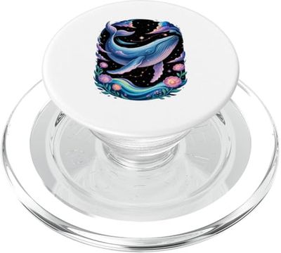 Space Flowers Ballena Jorobada Ballenas Jorobadas PopSockets PopGrip para MagSafe
