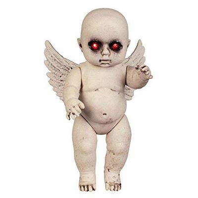Boland 72266 Poupée d'ange diabolique en plastique Taille 30 cm, Beige/Rouge