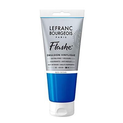 Lefranc Bourgeois Flashe Tinta acrílica, azul oceano, 1 stück (1º pacote)