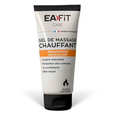 EAFIT Gel Massaggio Riscaldante | 75ml | Preparazione Muscolare Prima dell'Esercizio | Comfort Articolare | Prevenzione di crampi e dolori | Effetto Caldo | Marca Francese