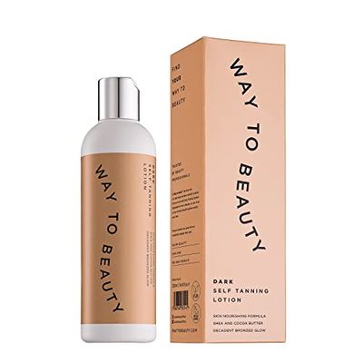 White To Brown Self Tanning Lotion Dark 250 Ml Unisex