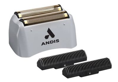 Andis 17280 ProFoil - Conjunto de lámina de titanio y cortadores interiores de repuesto para afeitadora de litio, color gris
