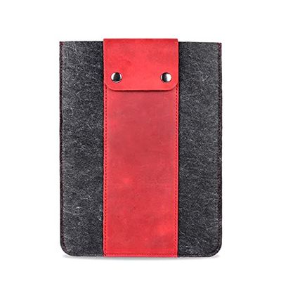 MegaGear Fodral till surfplatta i äkta läder för iPad Pro 11 tum, alla generationer iPad Air & iPad (röd, 28 cm)