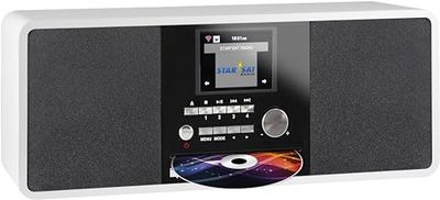 Imperial DABMAN i200 CD Digital 20W Negro, Blanco - Radio CD (Digital, DAB+,FM,UKW, Jugador, CD, 20 W, 7,62 cm (3"))