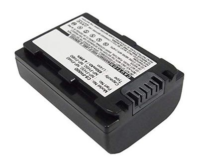 Amsahr Grade A de células de bateria (1800 mAh, 7,4 V) para Sony NP-FP50 cinzento