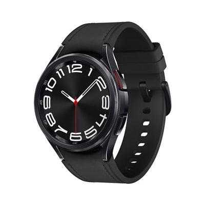 Samsung Galaxy Watch6 Classic Smart Watch, Fitness Tracker, LTE, 43mm, Black, 3 Year Samsung Extended Warranty (UK Version)