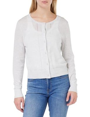 French Connection Women's Spring Light KNTS LNGSLV Cardi Cardigan Sweater, Dove Grey Mel, Large