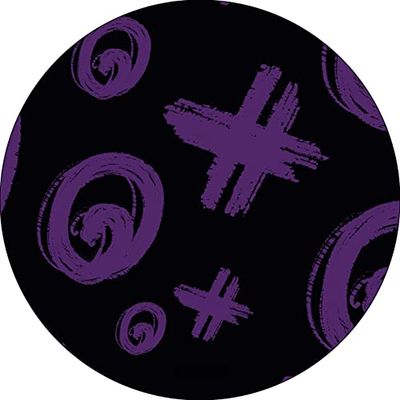 Bonateks, Round Digital Printed Mouse Pad, Non-Slip Base, for Office and Home, Diameter:22cm