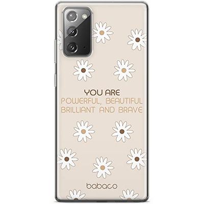 ERT GROUP etui na telefon Samsung GALAXY NOTE 20, case oryginalny i oficjalnie licencjonowany przez Babaco, wzór Positive vibes 003, optymalnie dopasowane, plecki z TPU