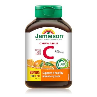 Jamieson Vitamin C 500mg Tangy Orange 120 Tablets
