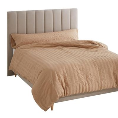 Alexandra House Living Copripiumino Amman Marrone Chiaro 220 x 220 cm